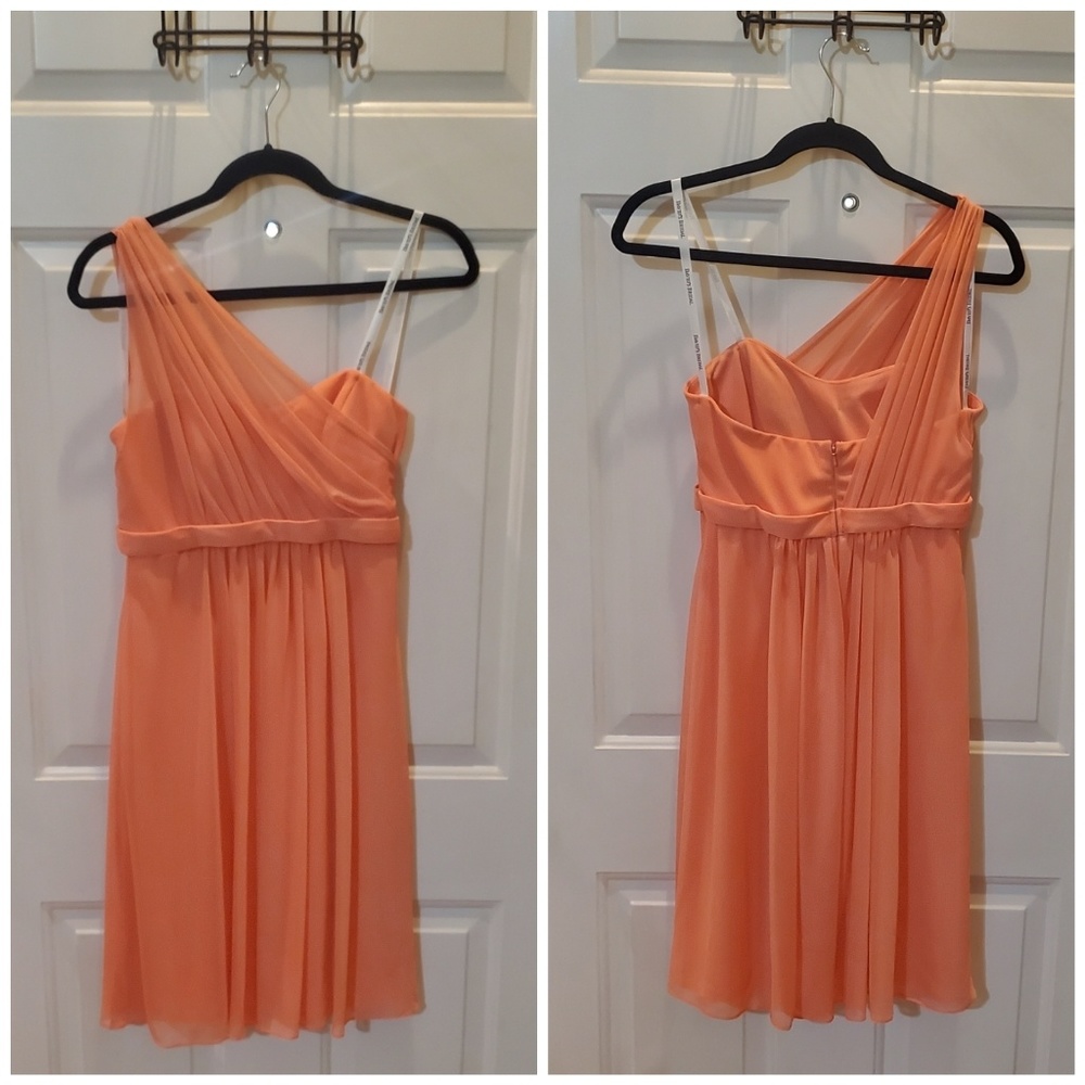 Coral bridesmaids dress